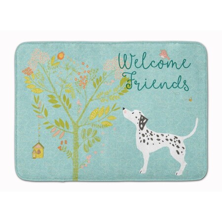 Carolines Treasures Welcome Friends Dalmatian Machine Washable Memory Foam Mat BB7585RUG
